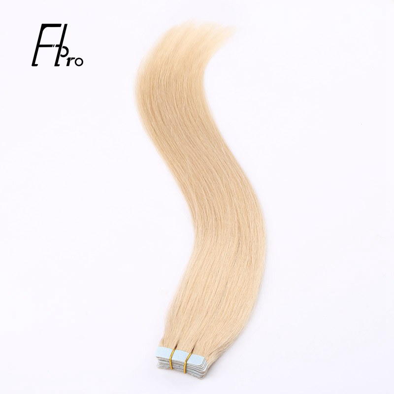 Premium Virgin Hair 60# Tape Hair Extensions Straight 18 inches